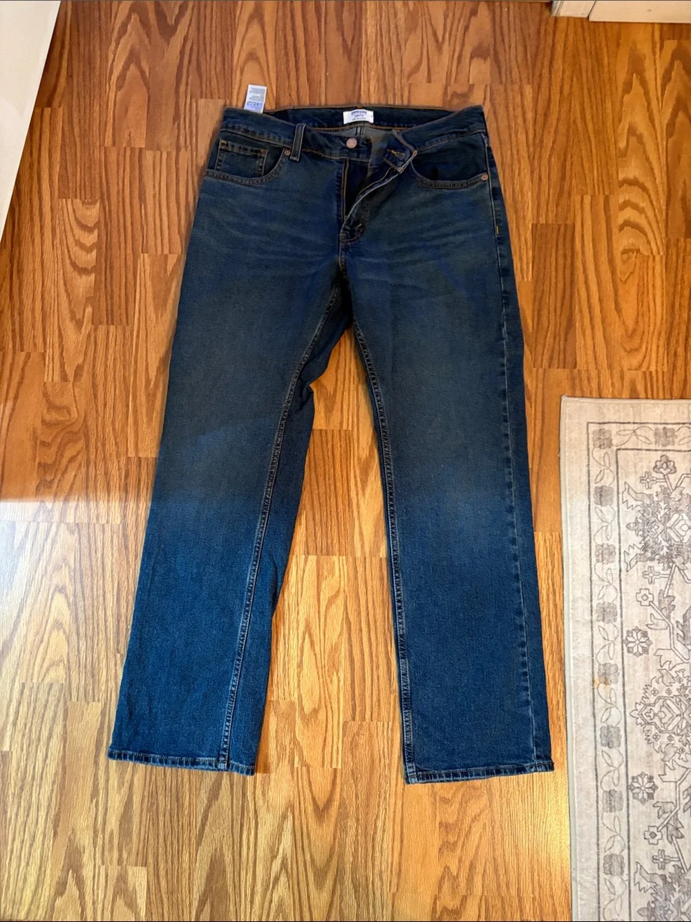 Levi's Men's Straight-Leg Jeans in Dark Blue